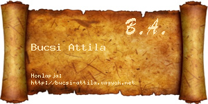 Bucsi Attila névjegykártya